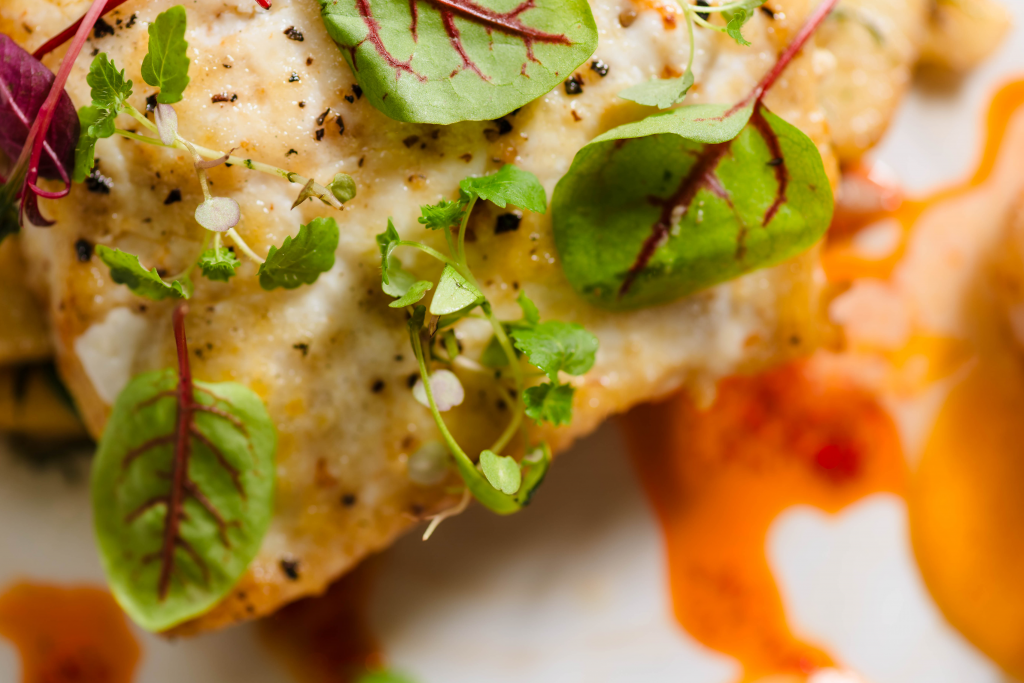 fillet of halibut with a lobster sauce