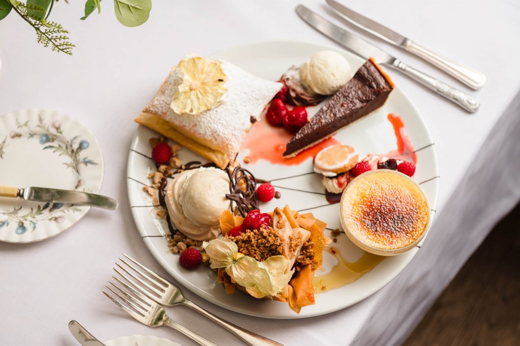 grand dessert at the buttery